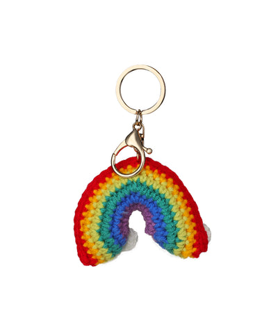 Whimsical Rainbow Crochet Bag Charms for Bags | Stylika