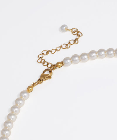 Y-Shaped Necklace with Floral Detail & Drop | Stylika