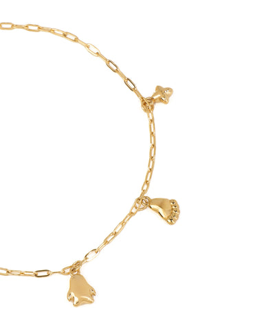 Delicate Charm Anklet with Mixed Symbols | Stylika