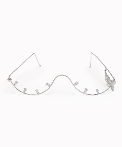 Delicate Frame BRIDE Letter Dangler Facelet | Stylika