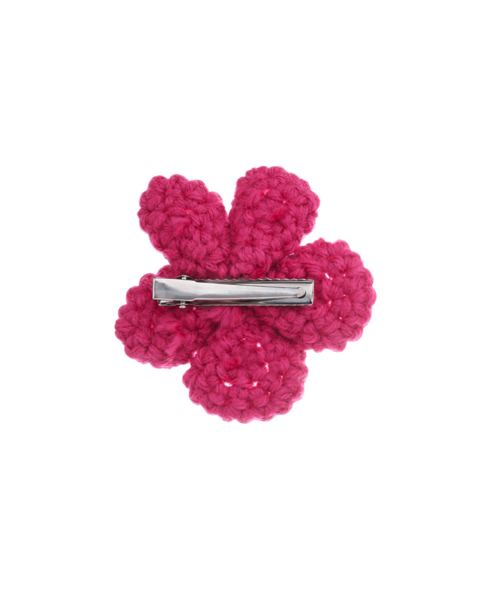 Textured Floral with Pearl Crochet Hair Clip| Stylika
