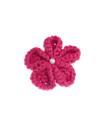Textured Floral with Pearl Crochet Hair Clip| Stylika