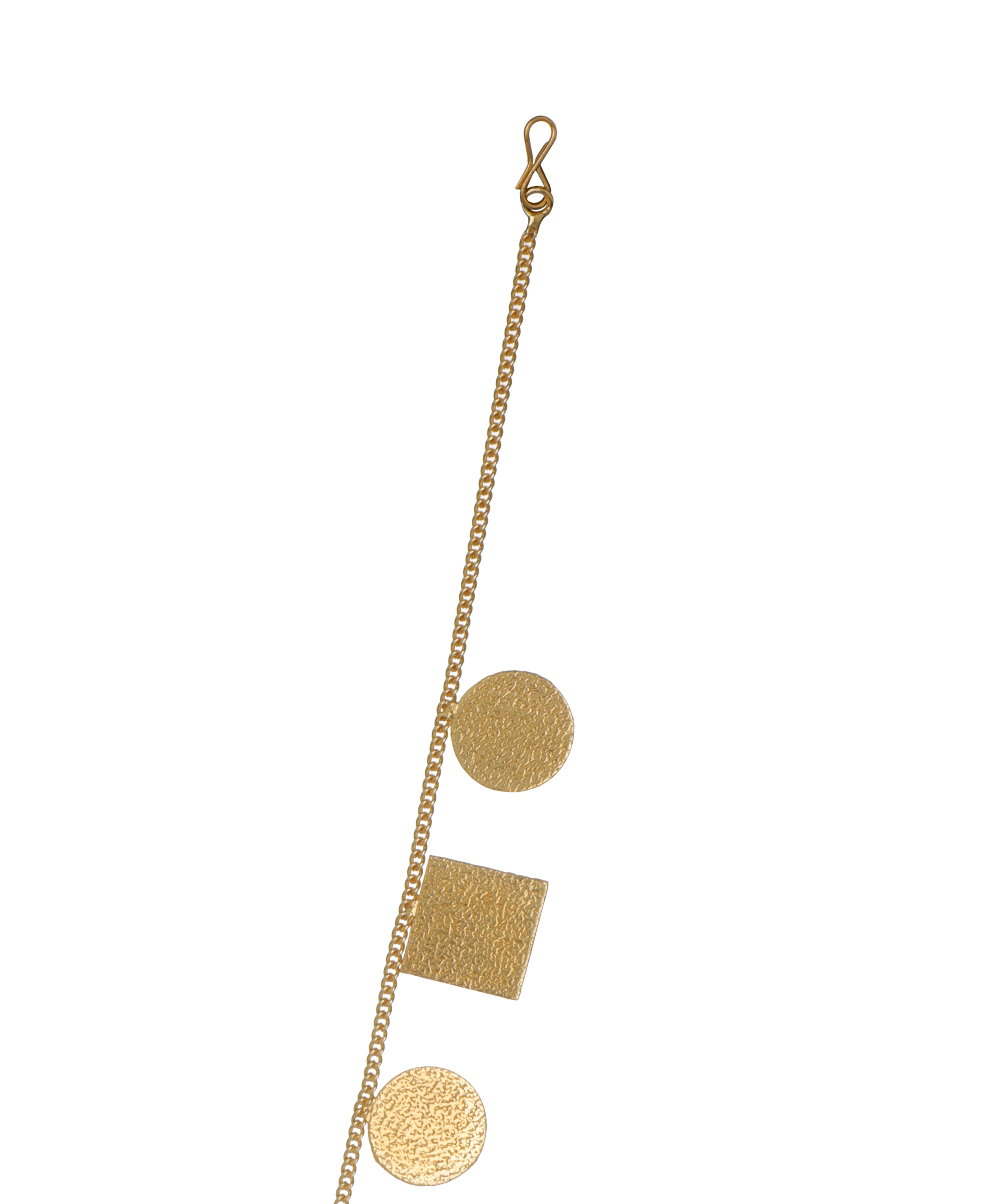 Geometric Textured Bead Cluster Necklace Set | Stylika