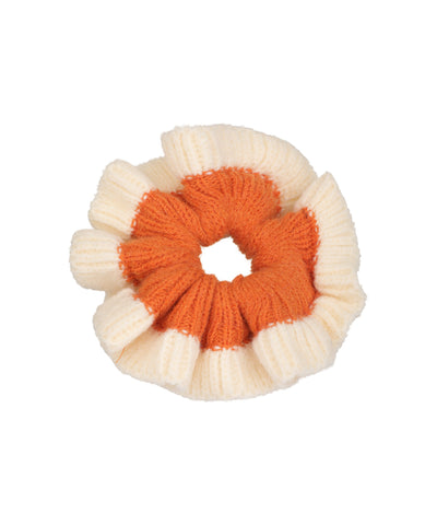 Two-Tone Knitted Scrunchie | STYLIKA
