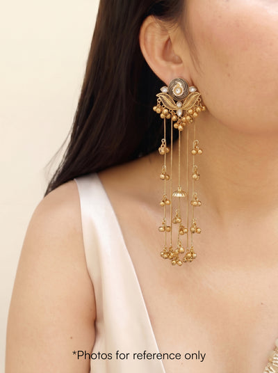 Elongated Ghungroo Kashmiri Earrings | Stylika