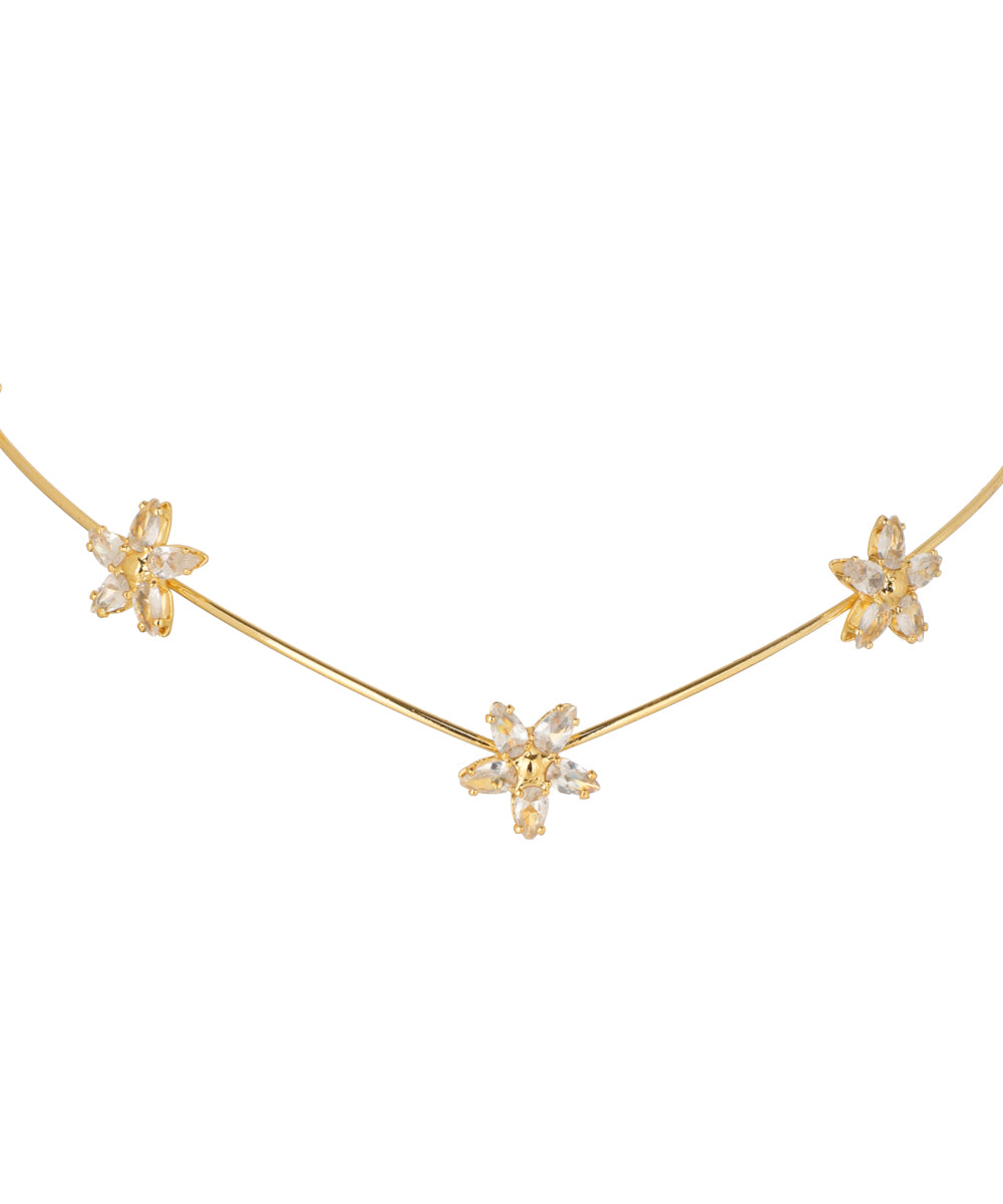Floral Motif Crown Tiara for Special Occasions | Stylika