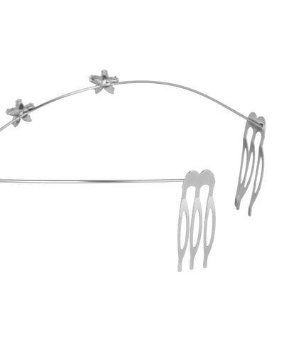 Floral Motif Crown Tiara for Special Occasions | Stylika