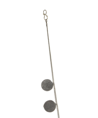 Artisan Style Textured Disc and Bead Cluster Necklace Set | Stylika