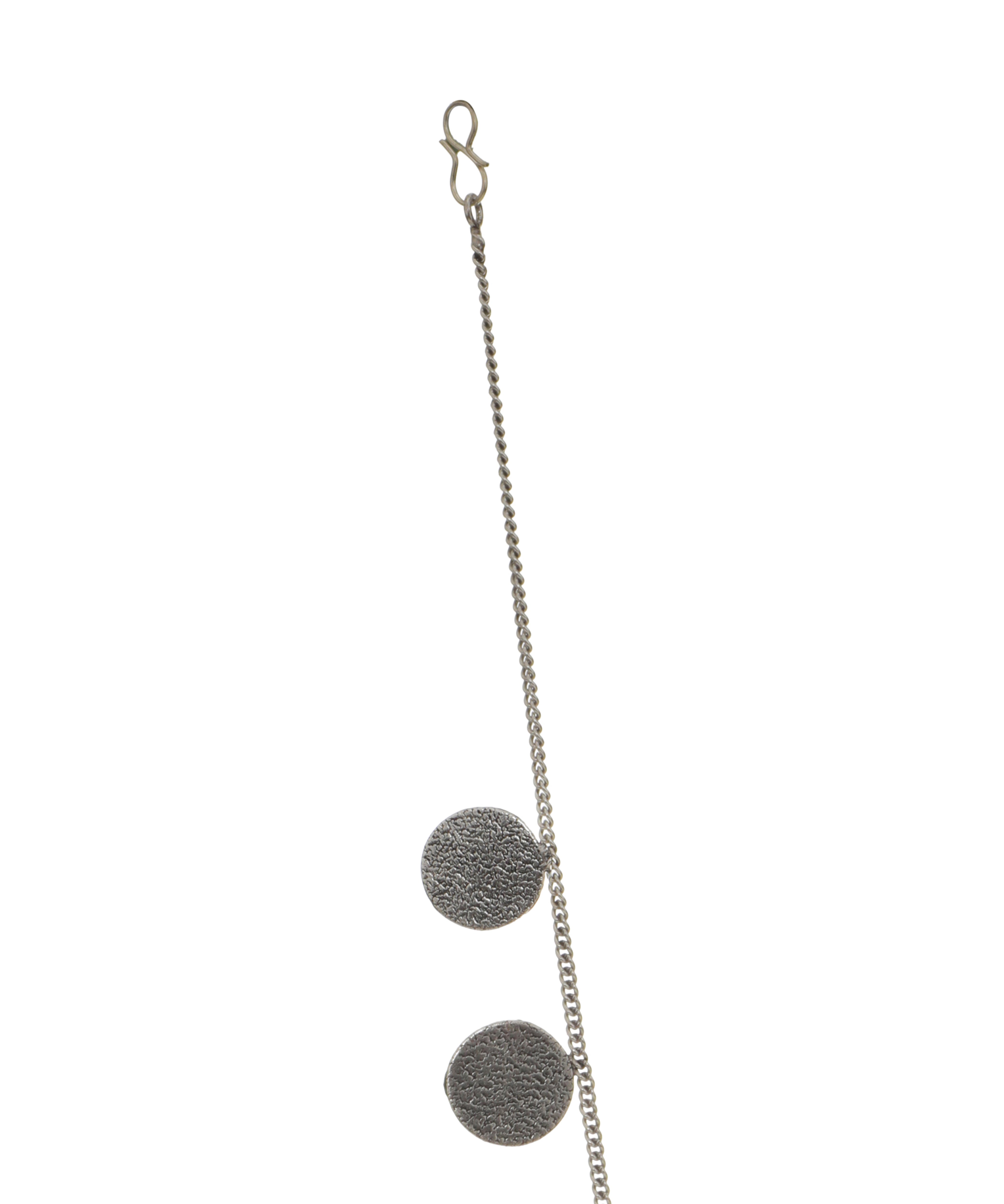 Artisan Style Textured Disc and Bead Cluster Necklace Set | Stylika