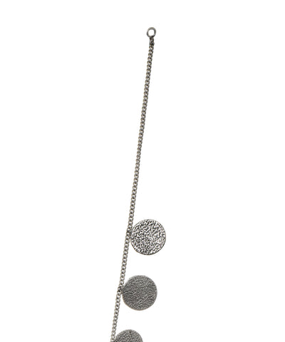 Artisan Style Textured Disc and Bead Cluster Necklace Set | Stylika