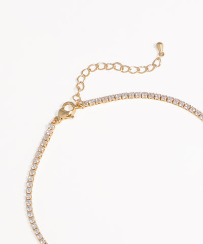 Shimmering Floral Cluster Chain Necklace | Stylika