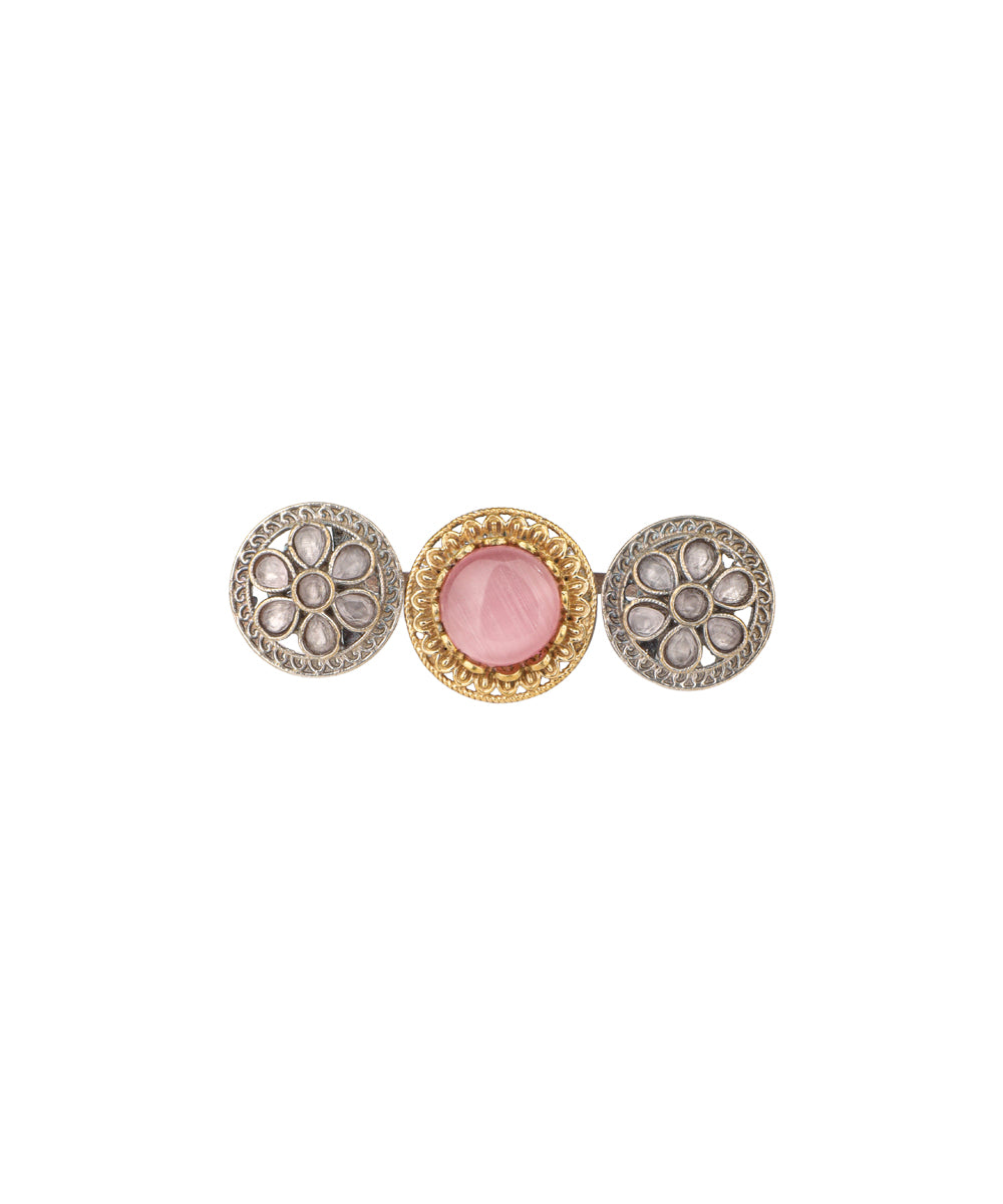 Cabochon Rosette Trio Ring | Stylika