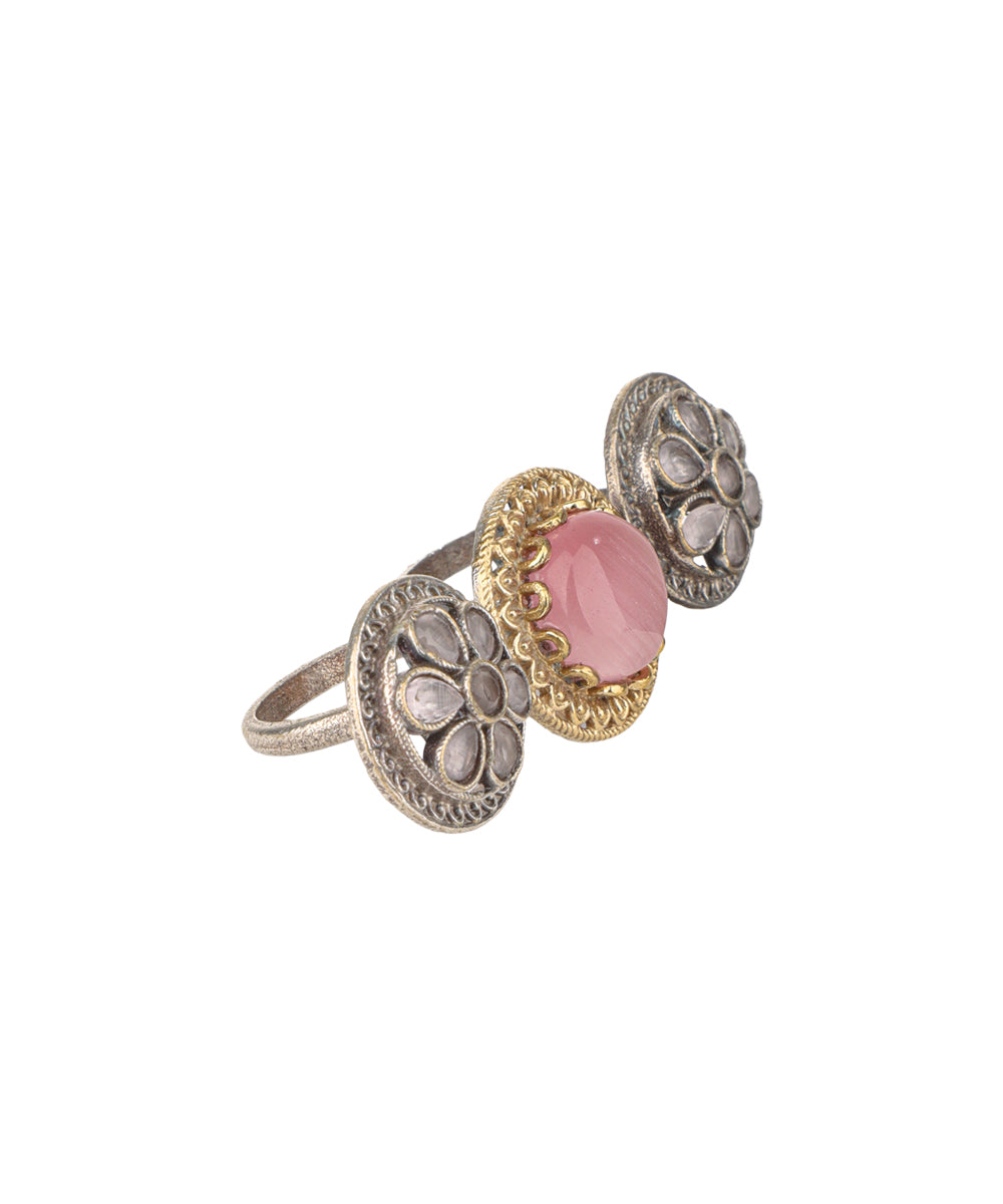 Cabochon Rosette Trio Ring | Stylika
