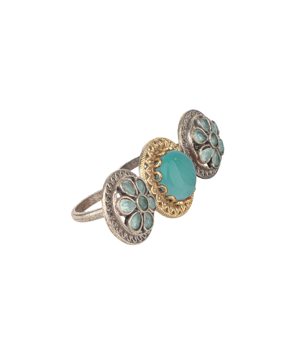 Cabochon Rosette Trio Ring | Stylika