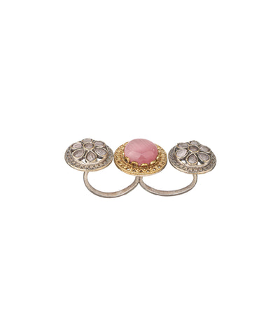 Cabochon Rosette Trio Ring | Stylika