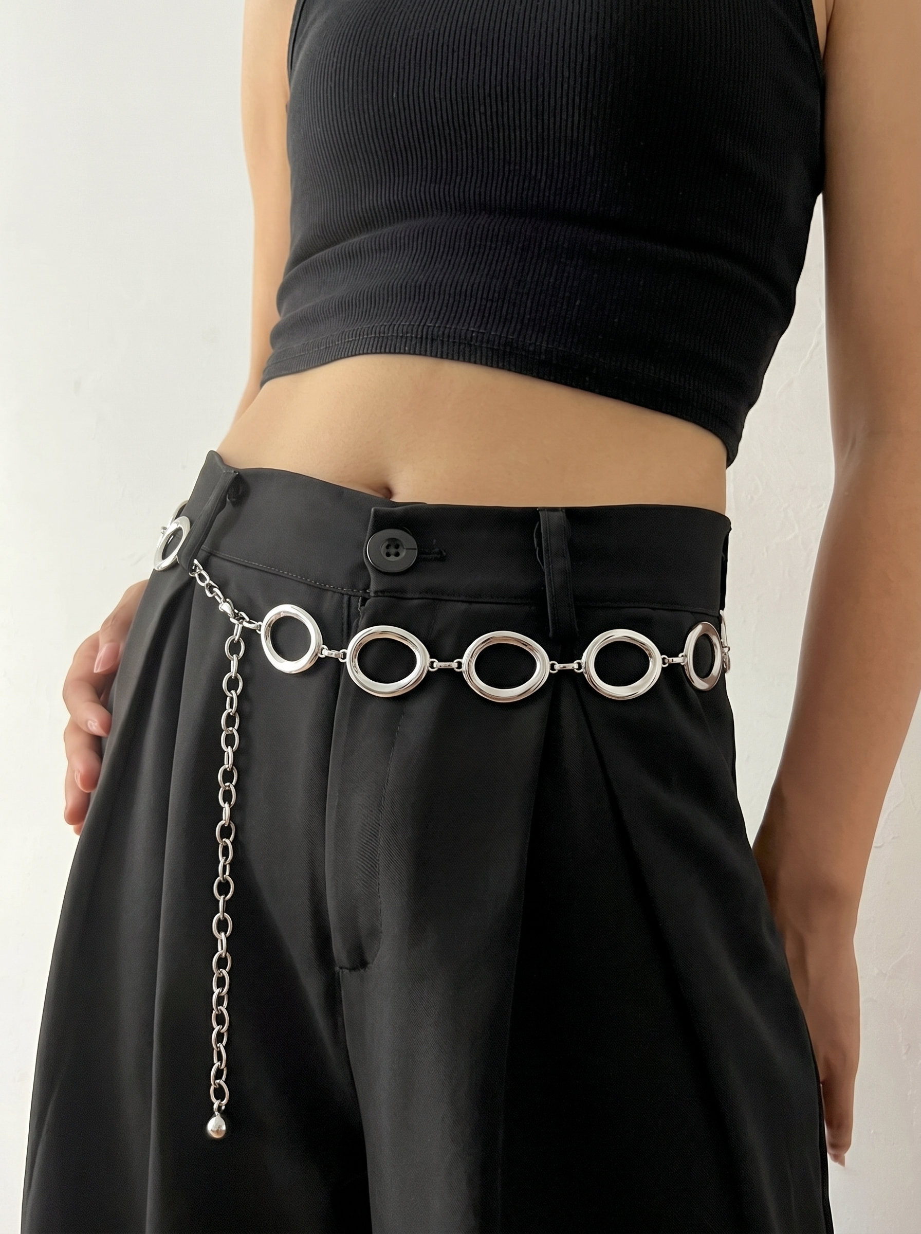 Fluid Oval Design Waist Chain | Stylika