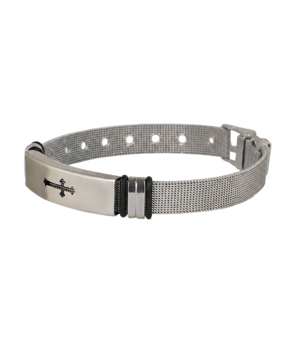 Iron Cross Mesh Bracelet | Stylika
