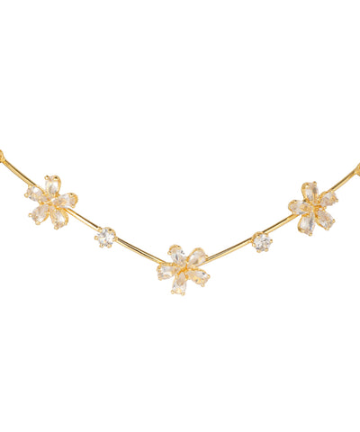 Floral Motif Crown Headpiece for Special Occasions | Stylika