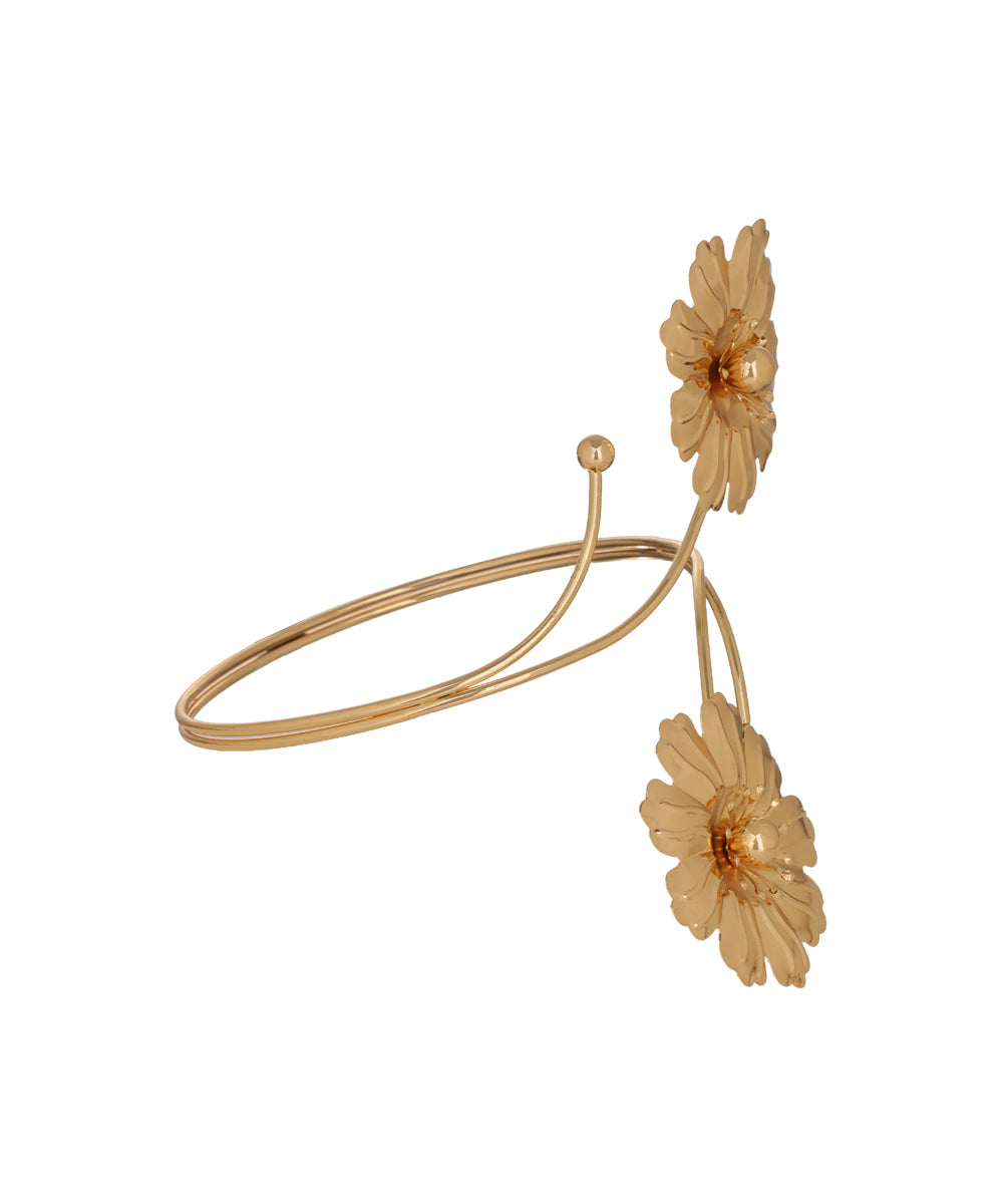 Statement Flower Open Arm Cuff | Stylika