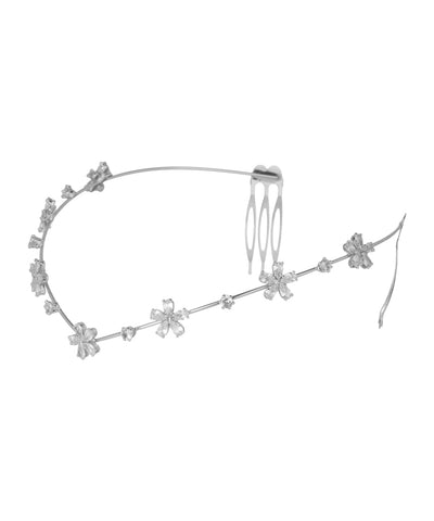 Floral Motif Crown Headpiece for Special Occasions | Stylika