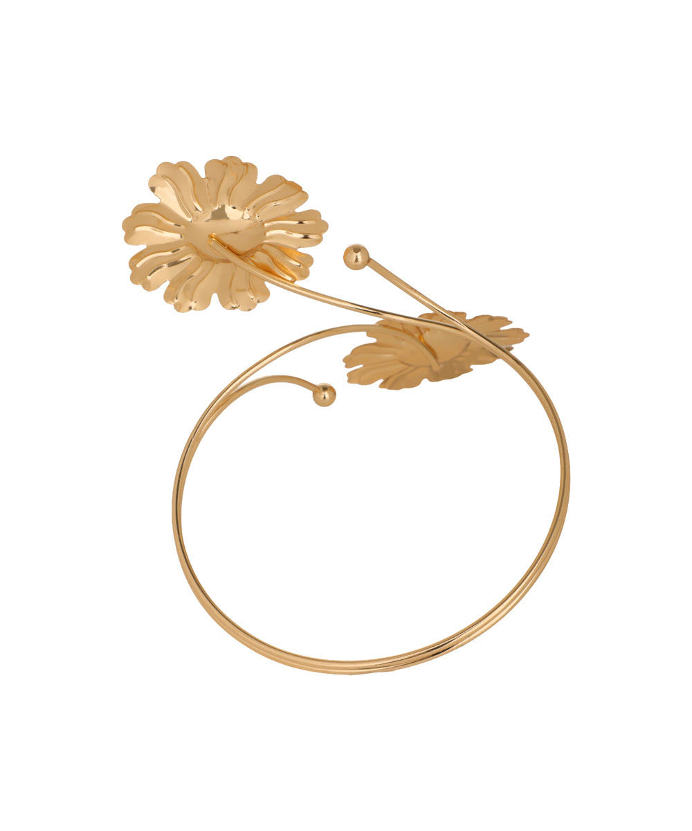 Statement Flower Open Arm Cuff | Stylika