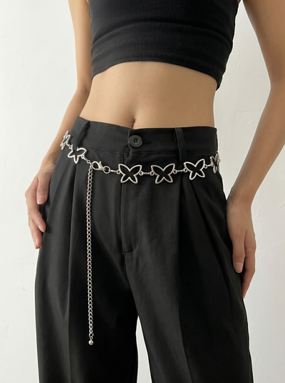 Modern Butterfly Cutout Waist Chain | Stylika