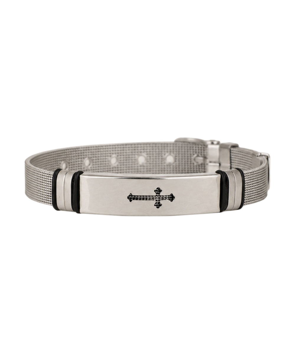 Iron Cross Mesh Bracelet | Stylika