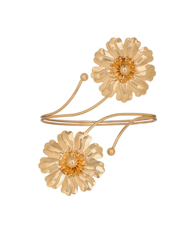 Statement Flower Open Arm Cuff | Stylika