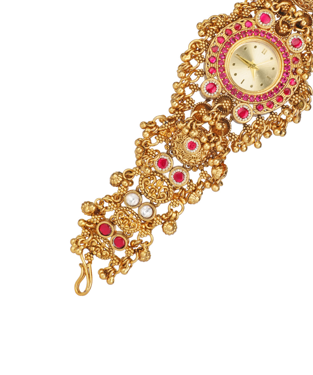 Heritage bracelet watch with decorative stone embellishments