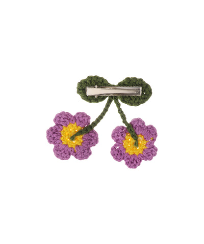 Cheerful Sunflower Motif Crochet Hair Clip | Stylika