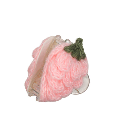 Crochet Knitted Strawberry Hair Claw Clip | STYLIKA