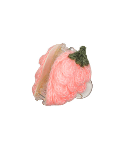 Crochet Knitted Strawberry Hair Claw Clip | STYLIKA