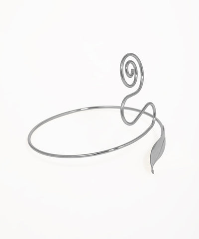Modern Spiral and Leaf Arm Cuff | Stylika