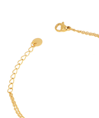 Layered Heart & Stone Chain Bracelet | Stylika