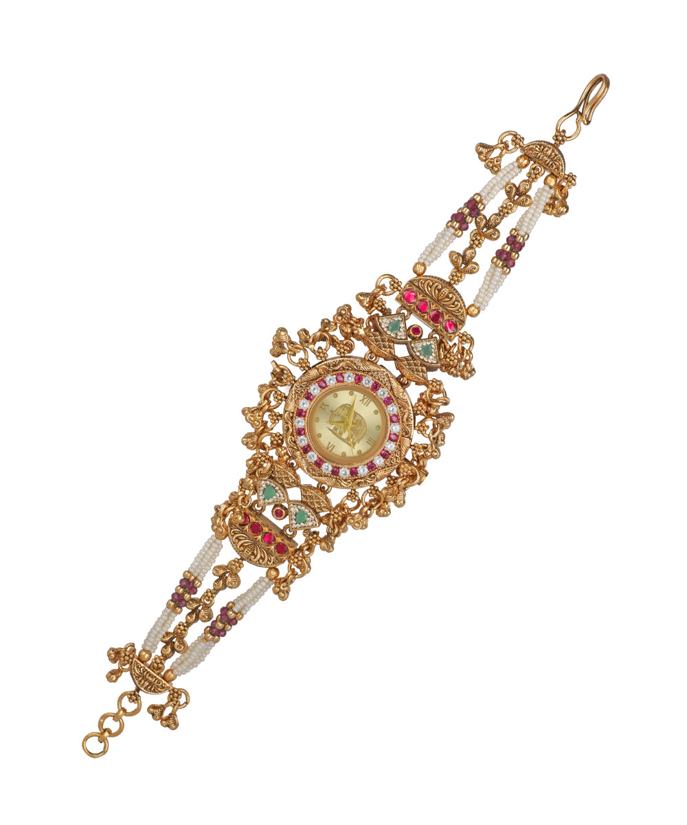 Heritage Bracelet Watch featuring traditional ornate motifs