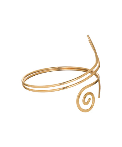 Spiral Design Minimalist Arm Cuff Accessory | Stylika