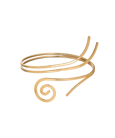 Spiral Design Minimalist Arm Cuff Accessory | Stylika
