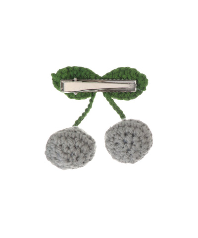 Quirky Dual Cherry Motif Crochet Hair Clip | Stylika