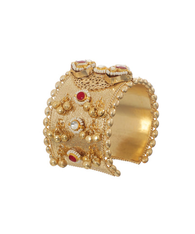 Heritage Inspired Oxidised Cuff Bracelet with Drops | Stylika