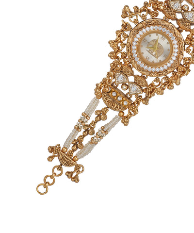 Heritage Bracelet Watch styled for festive fusion outfits
