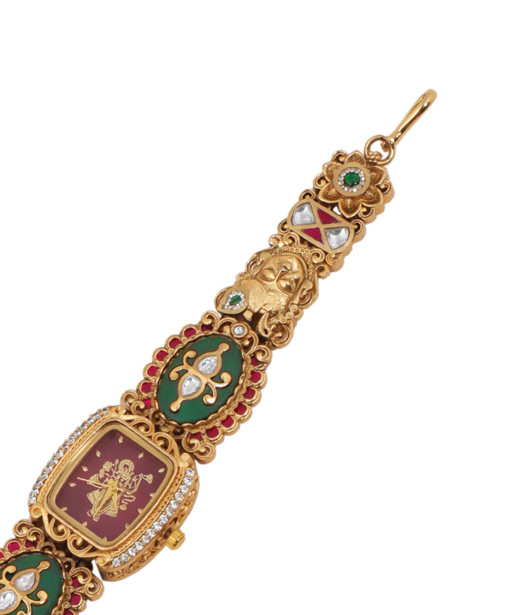 Heritage Bracelet Watch with decorative stone arrangement