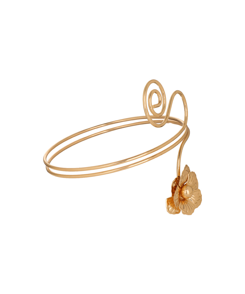 Floral Spiral Design Arm Cuff | Stylika