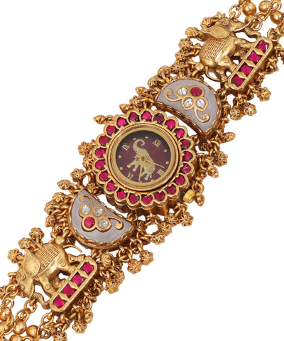 Multi-strand Heritage Bracelet Watch with ornate structure
