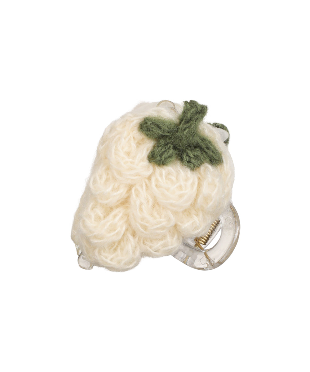 Crochet Knitted Strawberry Hair Claw Clip | STYLIKA