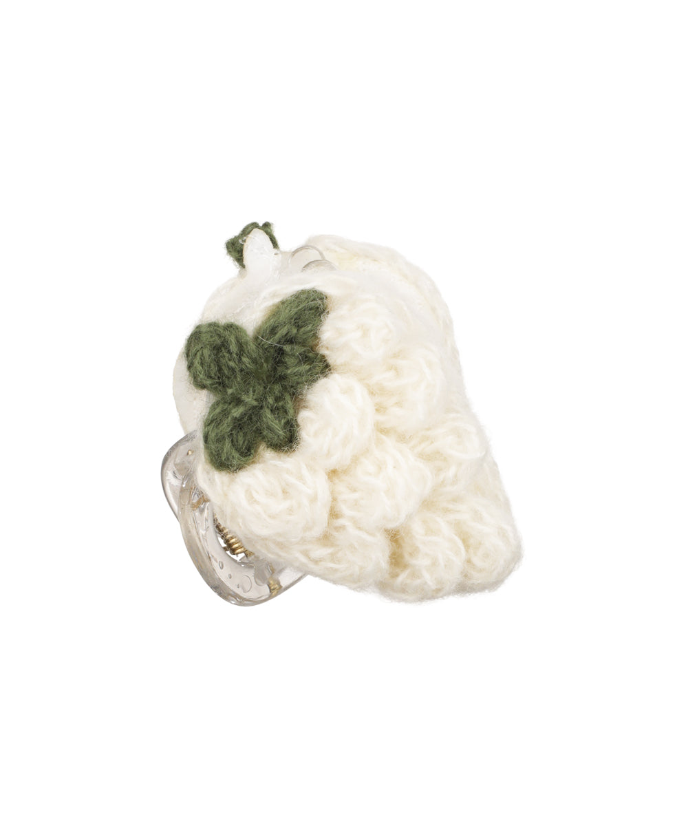 Crochet Knitted Strawberry Hair Claw Clip | STYLIKA