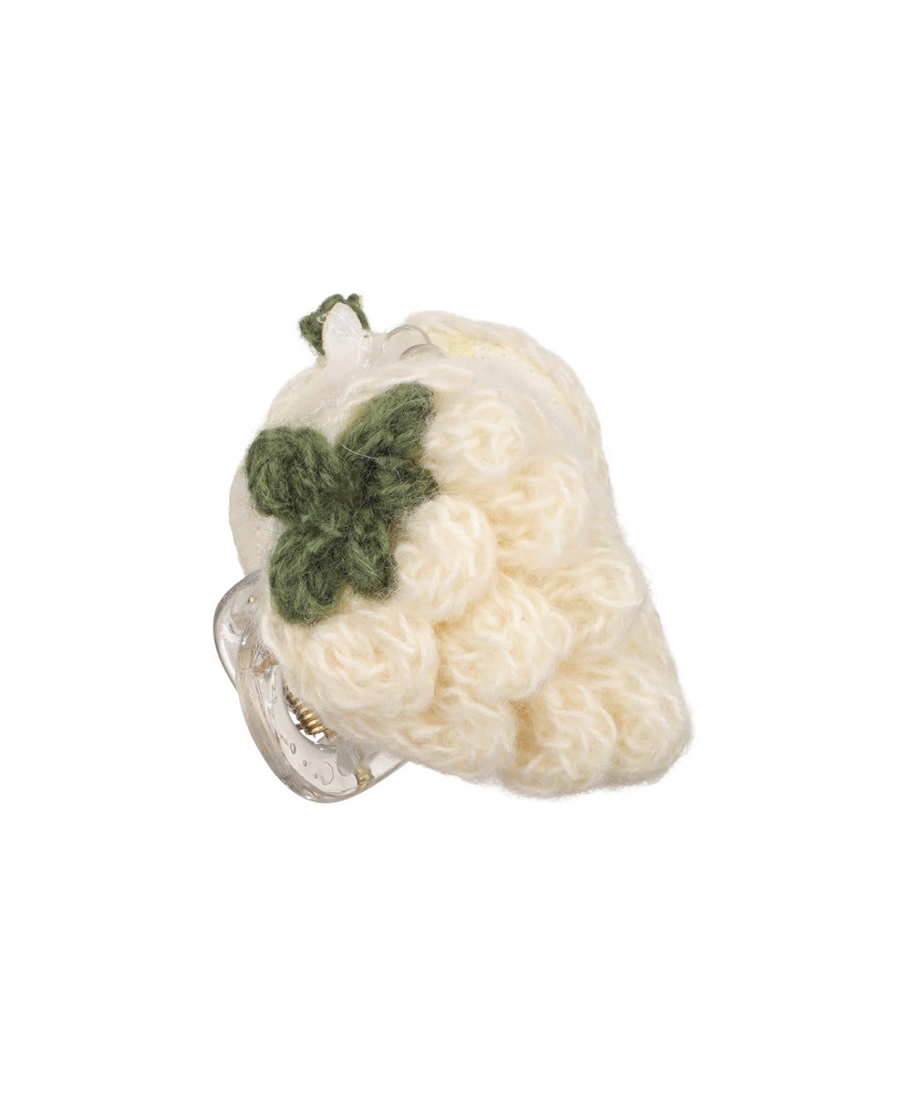 Crochet Knitted Strawberry Hair Claw Clip | STYLIKA