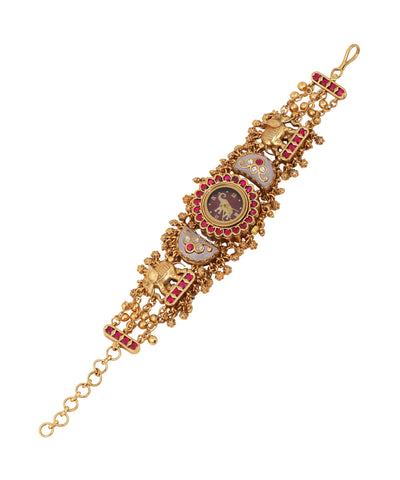 Heritage Bracelet Watch featuring a central elephant motif