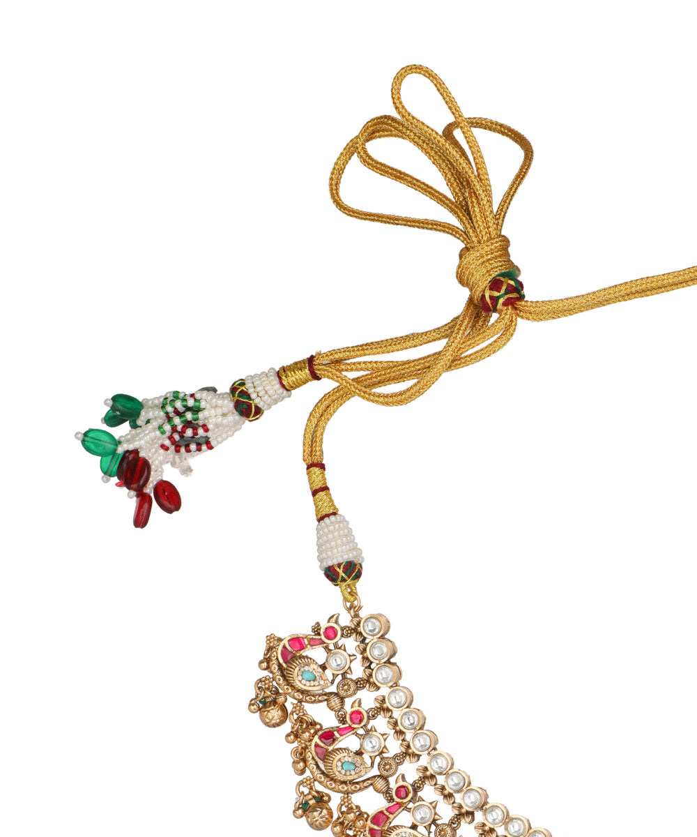 Traditional necklace set featuring enamel-style detailing