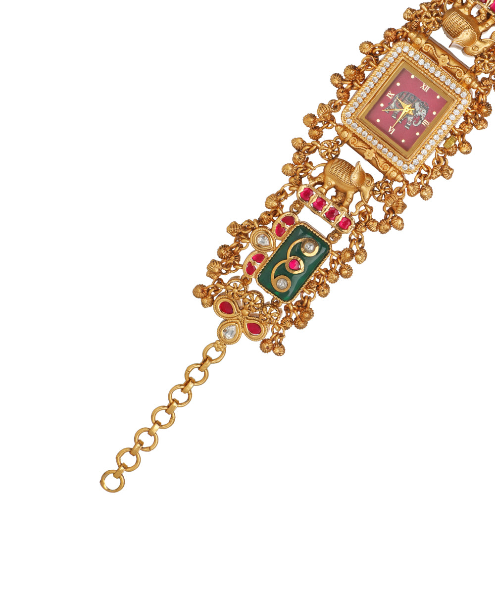 Heritage bracelet watch paired with traditional outfits