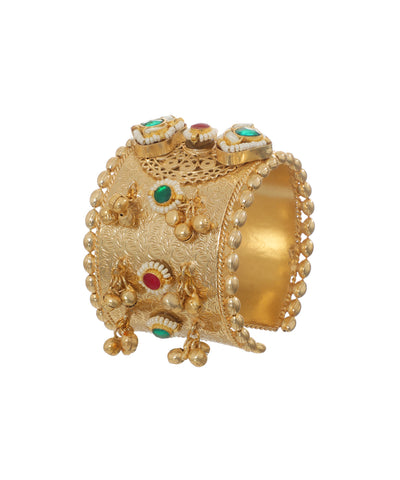 Heritage Inspired Oxidised Cuff Bracelet with Drops | Stylika